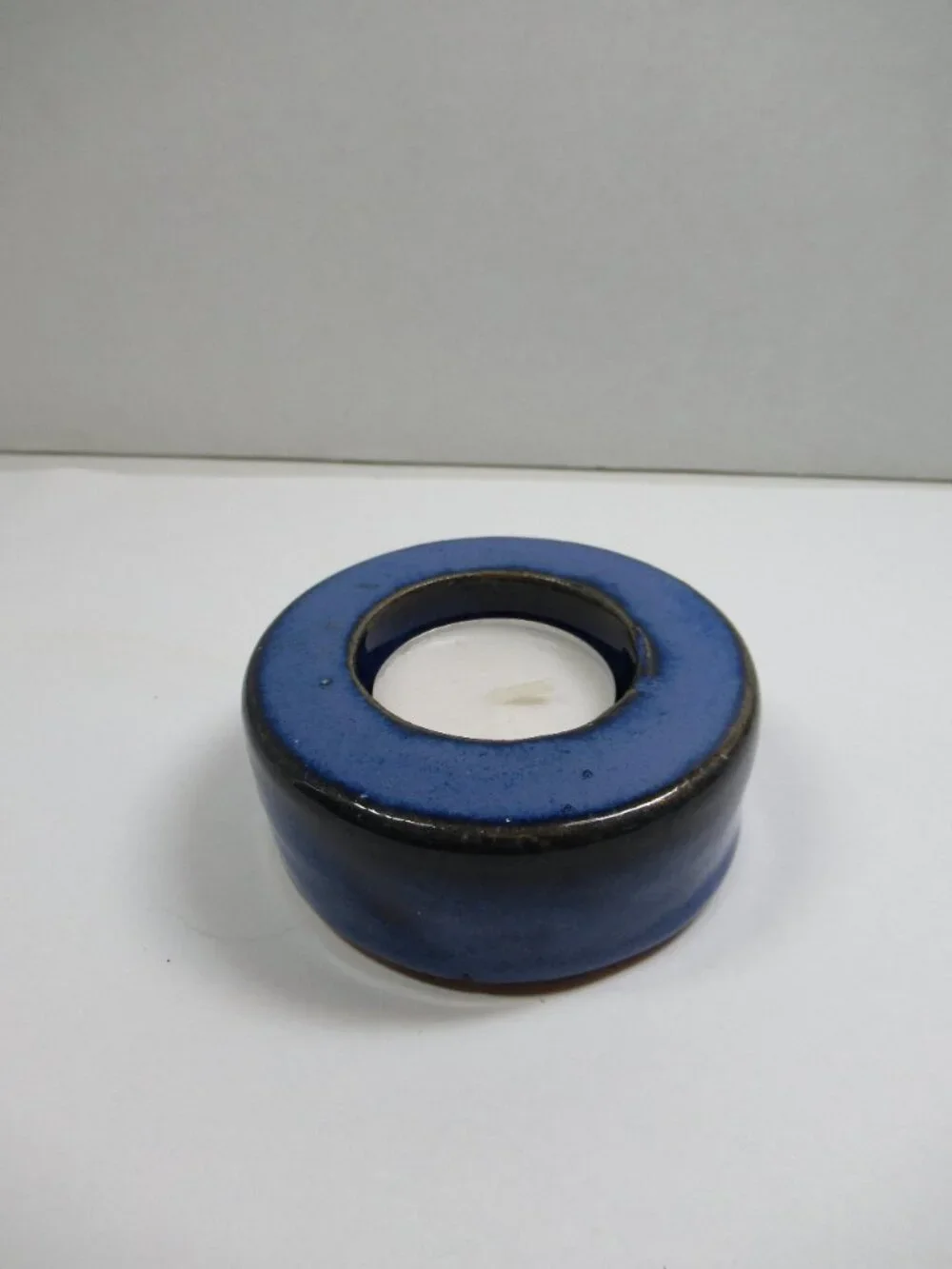 Blue Pottery tealight holder